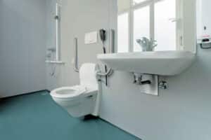 Arquitetura de banheiro para clinicas