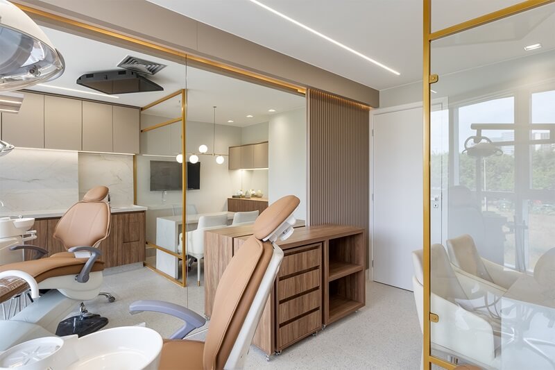 clínica com design moderno e funcional