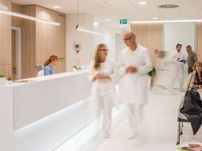 Layout de fluxo para clínicas médicas